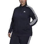 Adidas Track Jacket Essentials Warm-Up 3-Stripes Black H48443 Women&#039;s Large 