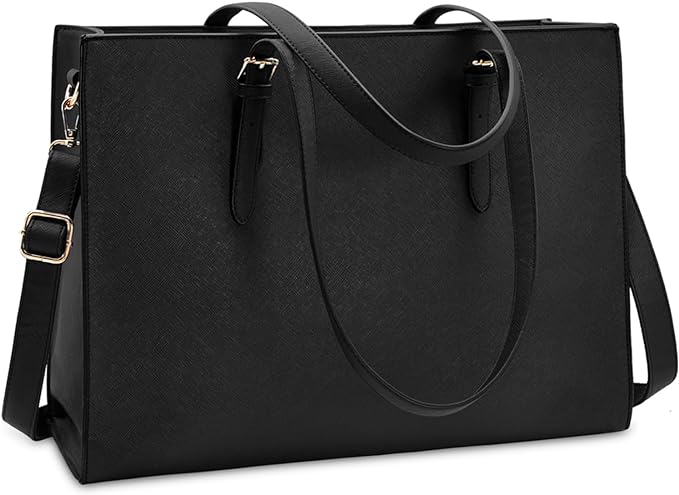 NUBILY Women's Waterproof Leather Laptop Bag