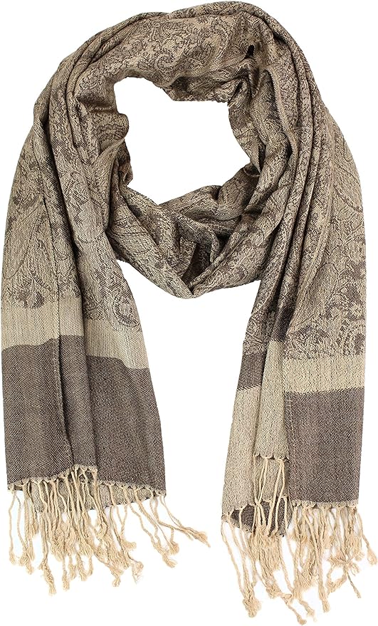 PASKMLNA Paisley Jacquard Pashmina Shawl Wrap Scarf Stole