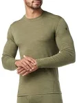 Smartwool Men's Classic Thermal Merino Base Layer Crew - Winter Moss Heather