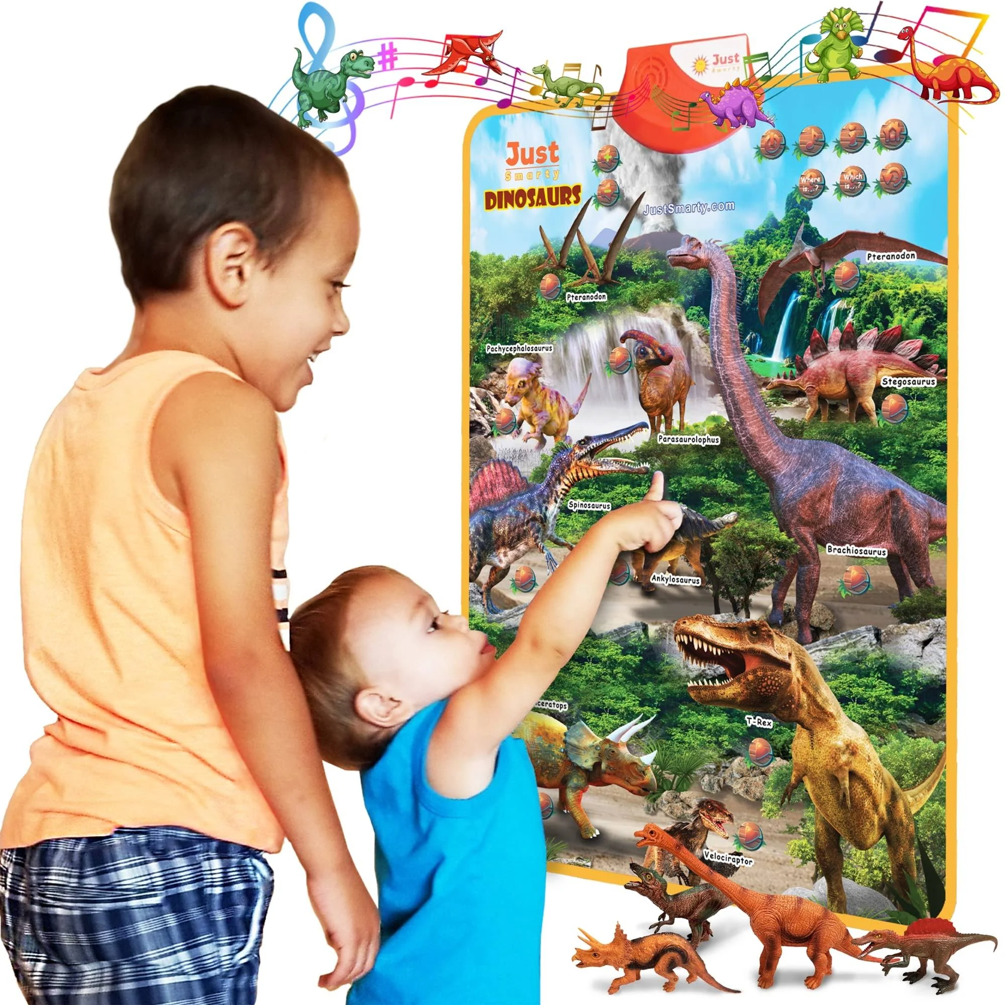 Just Smarty Dinosaur Interactive Learning Poster