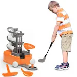 iPlay, iLearn Kids Golf Toys Set, Left & Right Golf Head, Indoor & Outdoor Golf Ball Game, Sports Gaming Clubs, Learning Active Exercise Gifts for 3