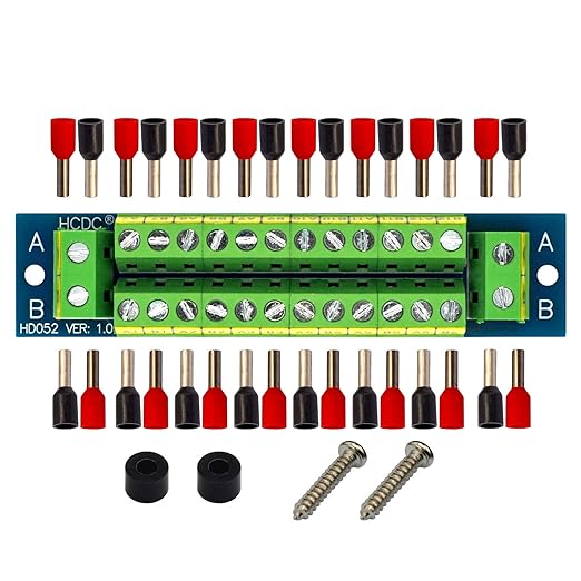 16 Amp 2x12 Position Terminal Block Distribution Module for AC DC 48V max.