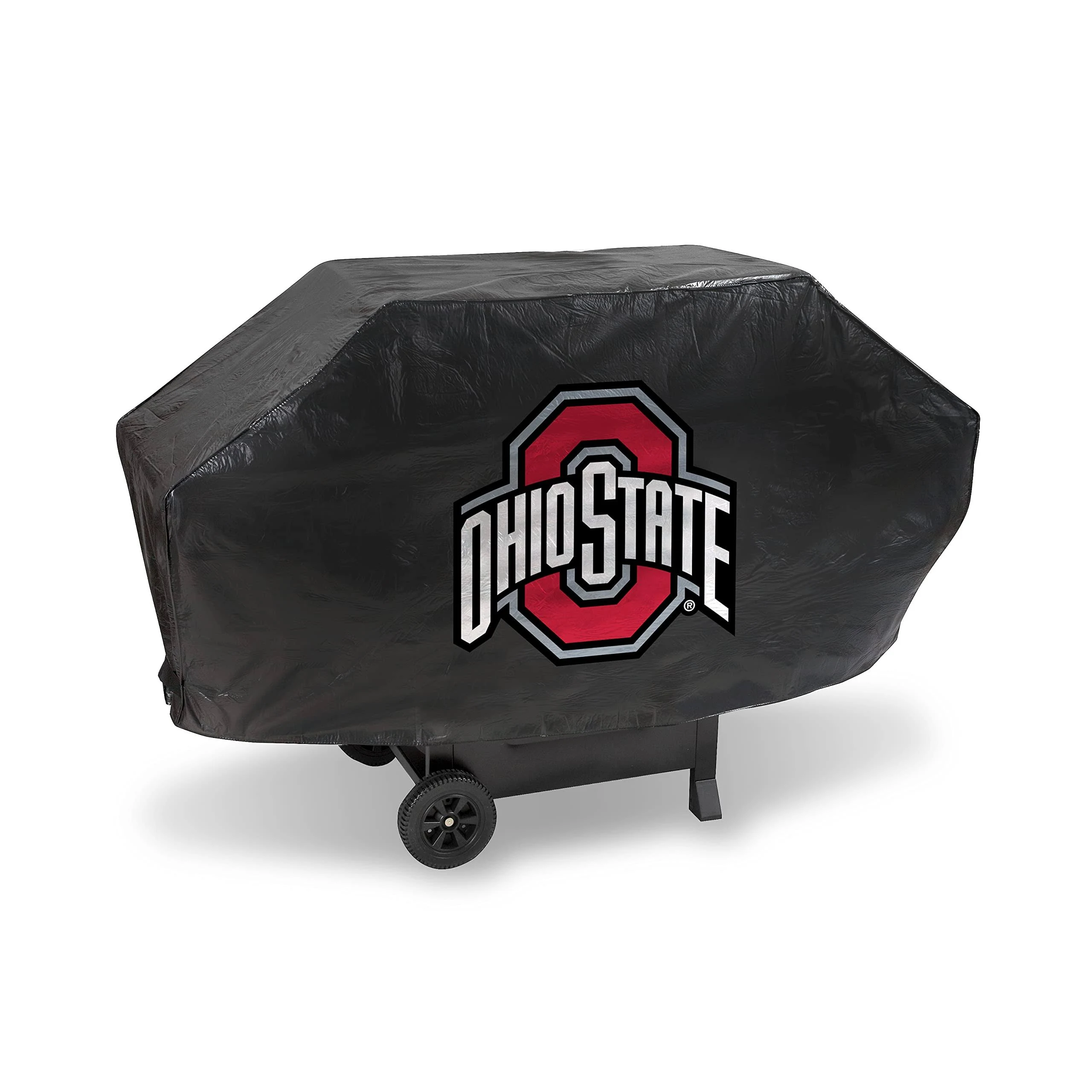 Rico Industries NCAA Ohio State Buckeyes Deluxe Vinyl Grill Cover - 68" Wide/Heavy Duty/Velcro Staps