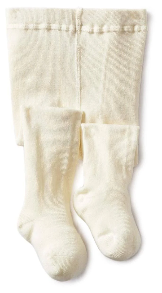 Jefferies Socks Baby-girls Infant Seamless Organic Cotton Tights