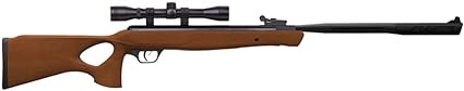 Crosman Valiant CVH22RDNS-WX .22-Caliber NP Break Barrel Air Rifle And Scope, Wood