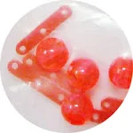 JS Bobber Stops and Beads - Three Hole - 50 Per Pack - Stops & Beads