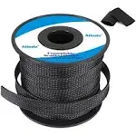 PET Expandable Braided Sleeving 100Ft-1/4 inch Wire Loom, Braided Cable Sleev...