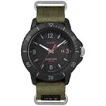 Men&#039;s TW4B14500 Expedition Gallatin Solar Green/Black Nylon Slip-Thru Strap W...