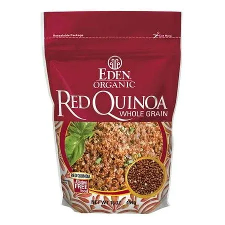 Eden Foods Organic Whole Grain Red Quinoa 16 oz Pack of 4