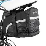 BV Mountain Bike Saddle Bag Expandable Under Seat Nylon Bag Water-Resistan<wbr/>t 1.5L