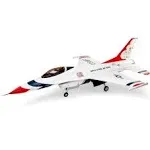 E-flite RC Airplane F-16 Thunderbirds 80mm EDF BNF Basic Transmitter Battery and Charger Not Included with AS3X and Safe Select EFL87950 Airplanes Bind and Fly Electric