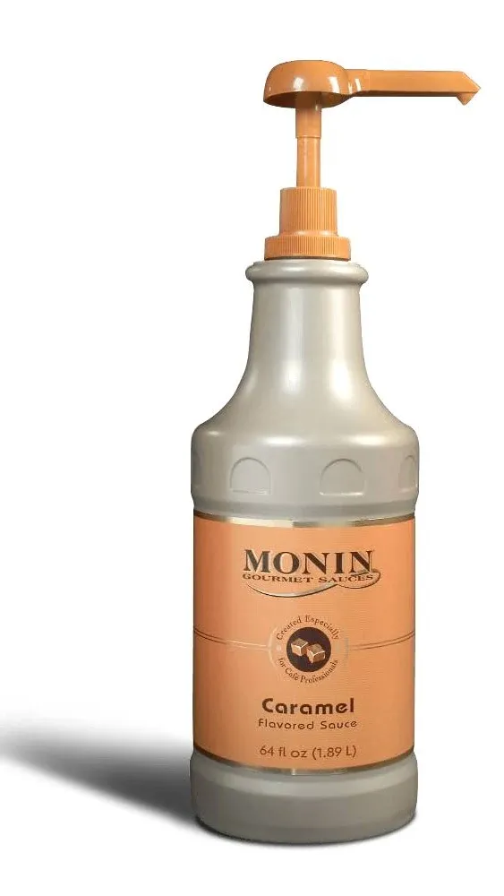 Monin - Gourmet Caramel Sauce, Rich and Buttery, Great for Desserts, Coffee, and Snacks, Gluten-Free, Non-GMO (12 Ounce)