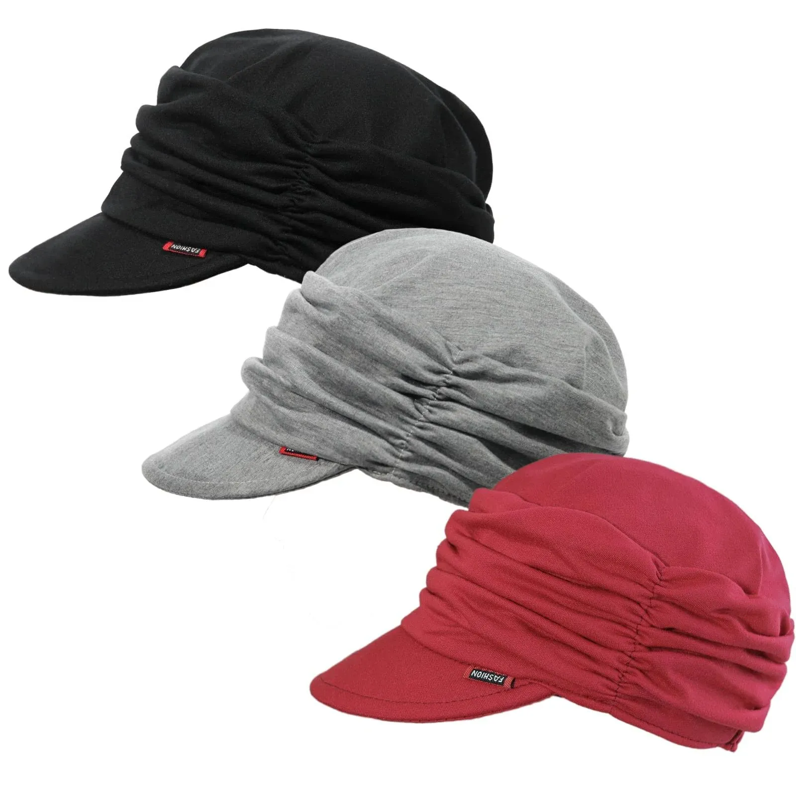 Women Newsboy Soft Cotton Cabbie Cap Beret Hats Baseball Cap Painter Visor Hats