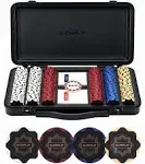 SLOWPLAY Nash 14 Gram Clay Poker Chips Set for Texas Hold’Em, 300 PCS/500PCS, Bl