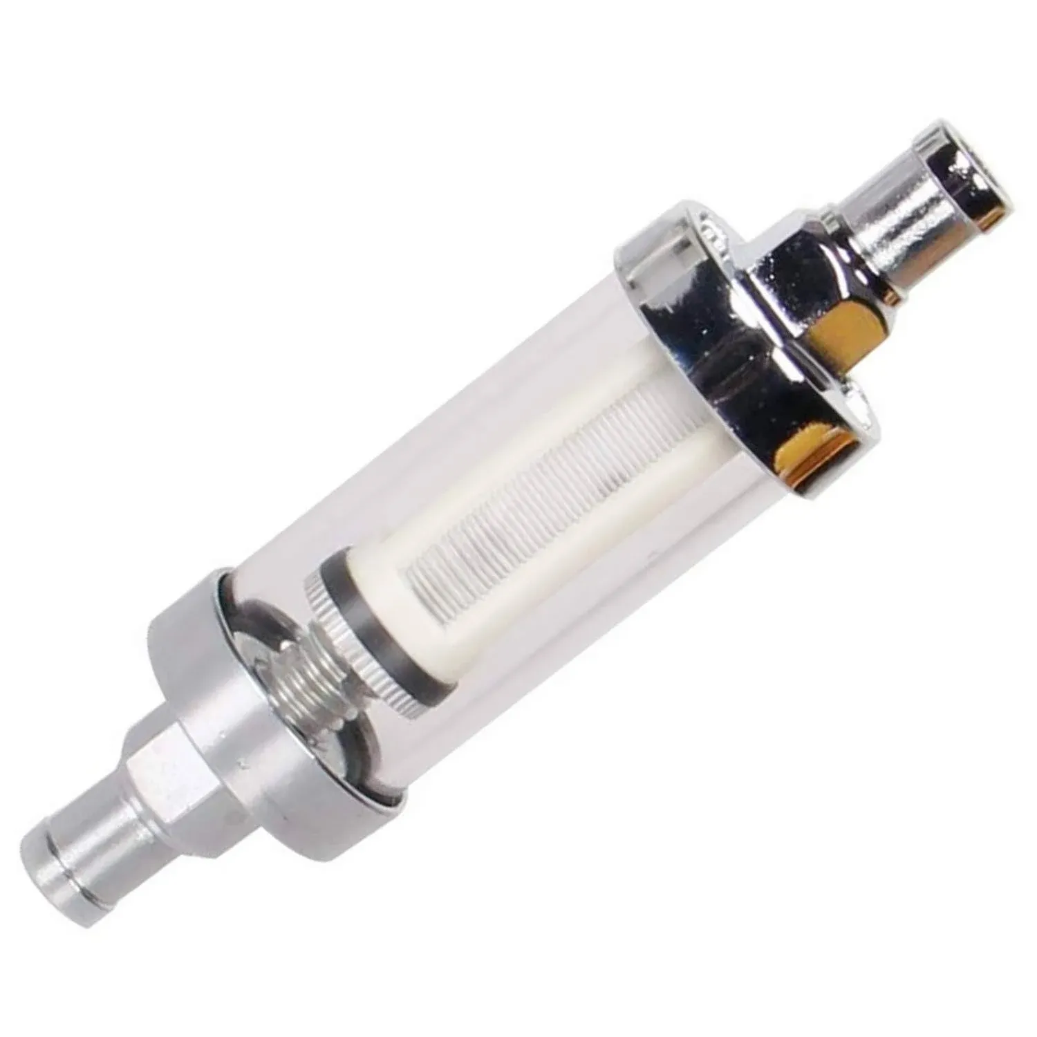 Universal Fuel Pump Filter, CarBole 9748 Universal 3/8" Inlet/Outlet Fuel Filter Clear View - Glass