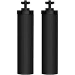 AQUACREST NSF/ANSI 42&372 Certified Water Filter, Replacement for Berkey® Gravity Water Filter System, Berkey® Black Purification Elements, Pack of 2