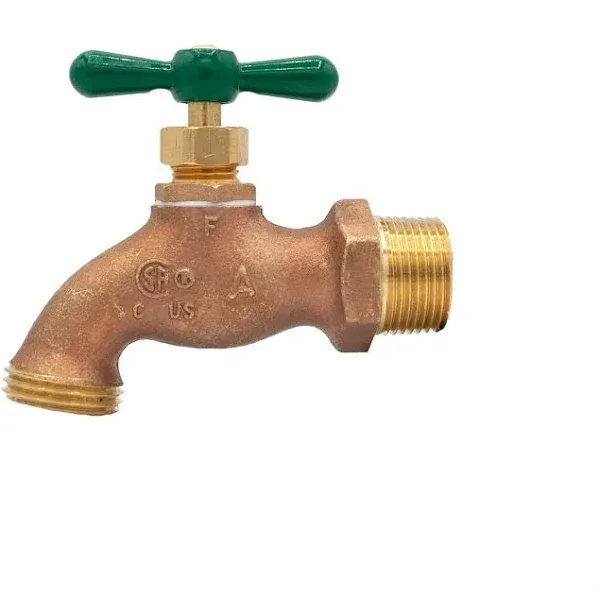 American Valve M71HD 1/2" Heavy Duty Brass Garden Hose Bibb