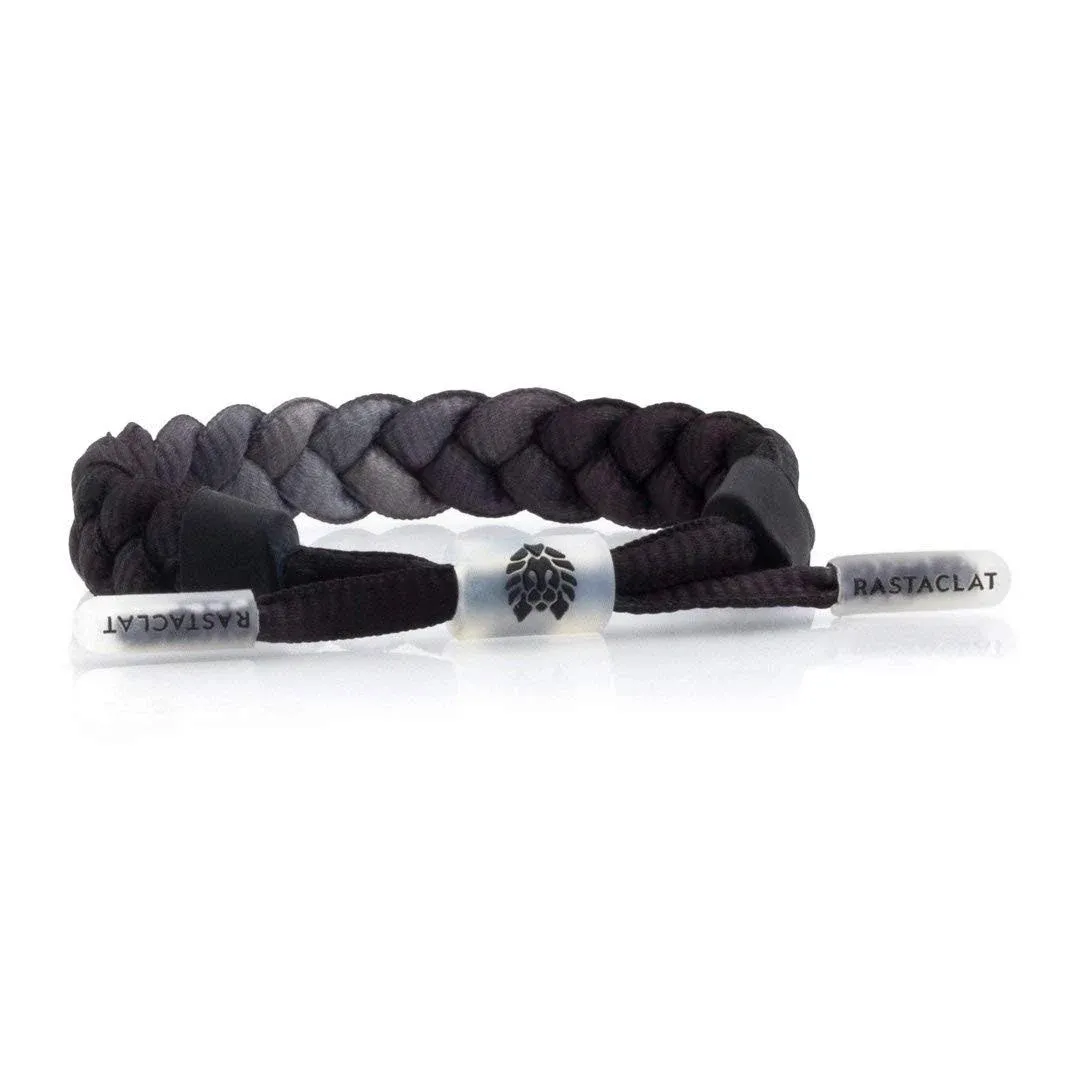 Black/Grey Men&#x27;s Medium/Large Braided Bracelet