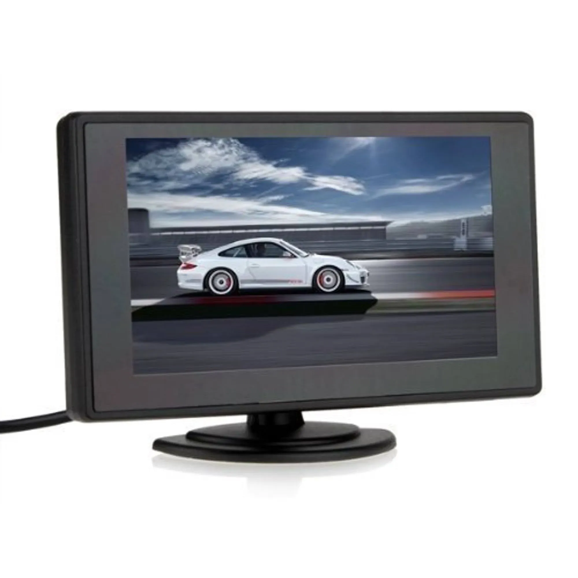 BW 4.3 Inch TFT LCD Screen Adjustable Car Monitor for Vehicle Backup Cameras Security CCTV Camera and Car DVR