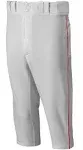 Mizuno Youth Premier Short Piped Baseball Pant - Medium - Grey / Black