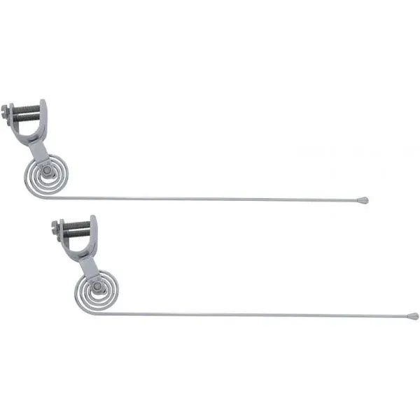 Pair New Clamp On Vintage Style Chrome Curb Feelers / Whiskers For Classic Car, Truck, Street Rod,