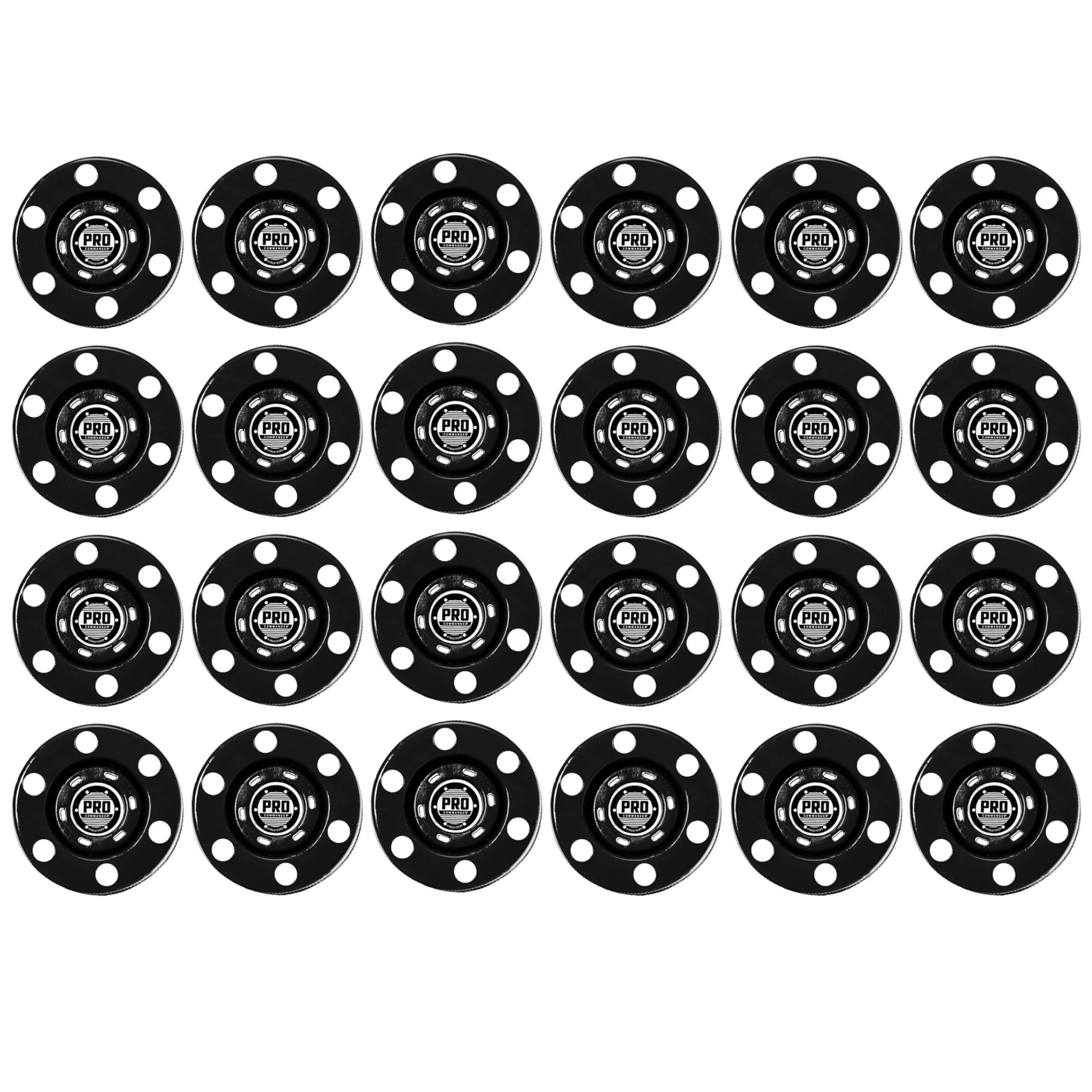 Franklin Sports NHL Street Roller Hockey Pucks - Pro Commander Outdoor Roller Hockey Pucks for Practice + Training - Outdoor Hockey Street Pucks with Rollers - 24 Bulk Packs, 6 Packs + Single Pucks