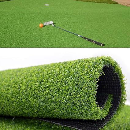 Golf Putting Green/Mat-Golf Training Mat Backyard Golf Artificial Grass Turf 3FTX10FT，Indoor Outdoor Golf Training Mat, Synthetic Fake Grass for Baseball Football Gym Sports