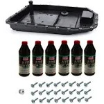 Auto Transmission Service Kit (Oil Pan+Filter+Gas<wbr/>ket+24 Bolts) + 6L ATF for B...