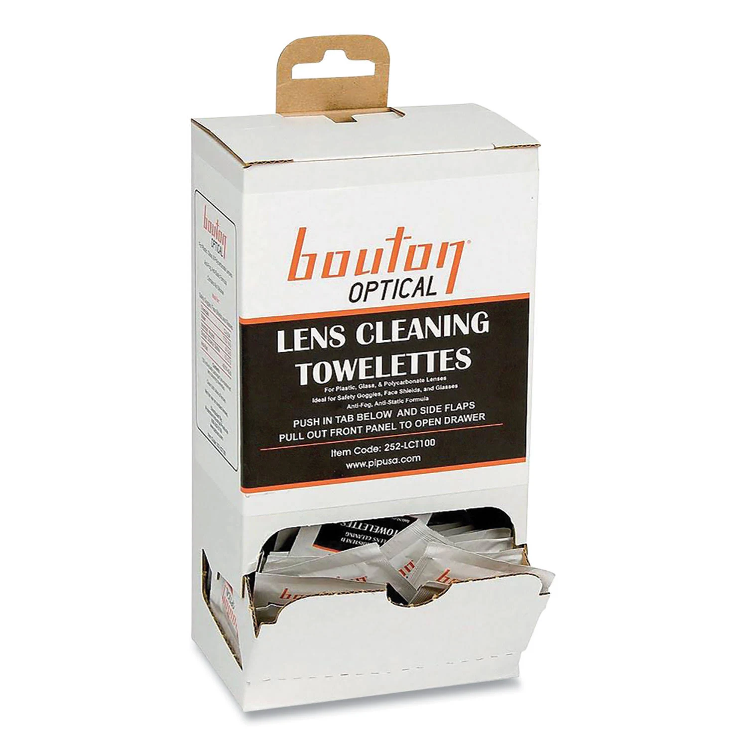 Bouton Optical Lens Cleaning Towelettes, 100/Box (252-LCT100)