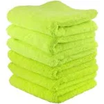 Chemical Guys - Extra Thick Supra Microfiber Towels Green, 16.5&#034;x16.5&#034; (6 Pack)