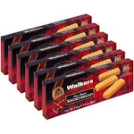 Walker’s All-Butter Shortbread Fingers - 8-Count Box (Pack of 6) - Authentic Shortbread Cookies from Scotland​