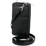 BULL GUARD Crossbody Leather Wallet Phone Purse, Anti Theft and RFID Blocking, Small Elegant Design for Travel