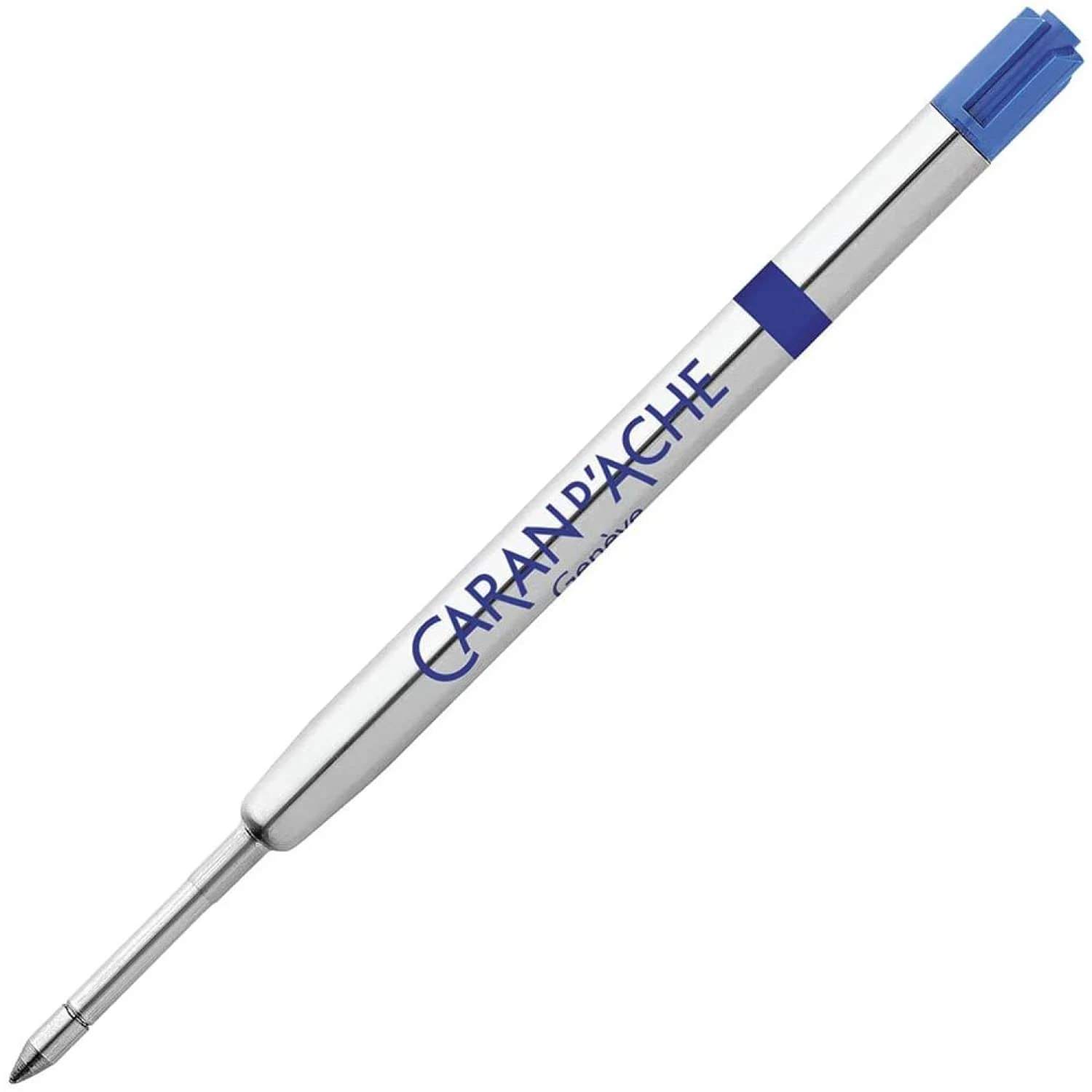 CARAN D'ACHE Caran d'Ache Ballpoint Pen Water-Based Refill, F, Fine Point, Blue for 8462-160 849