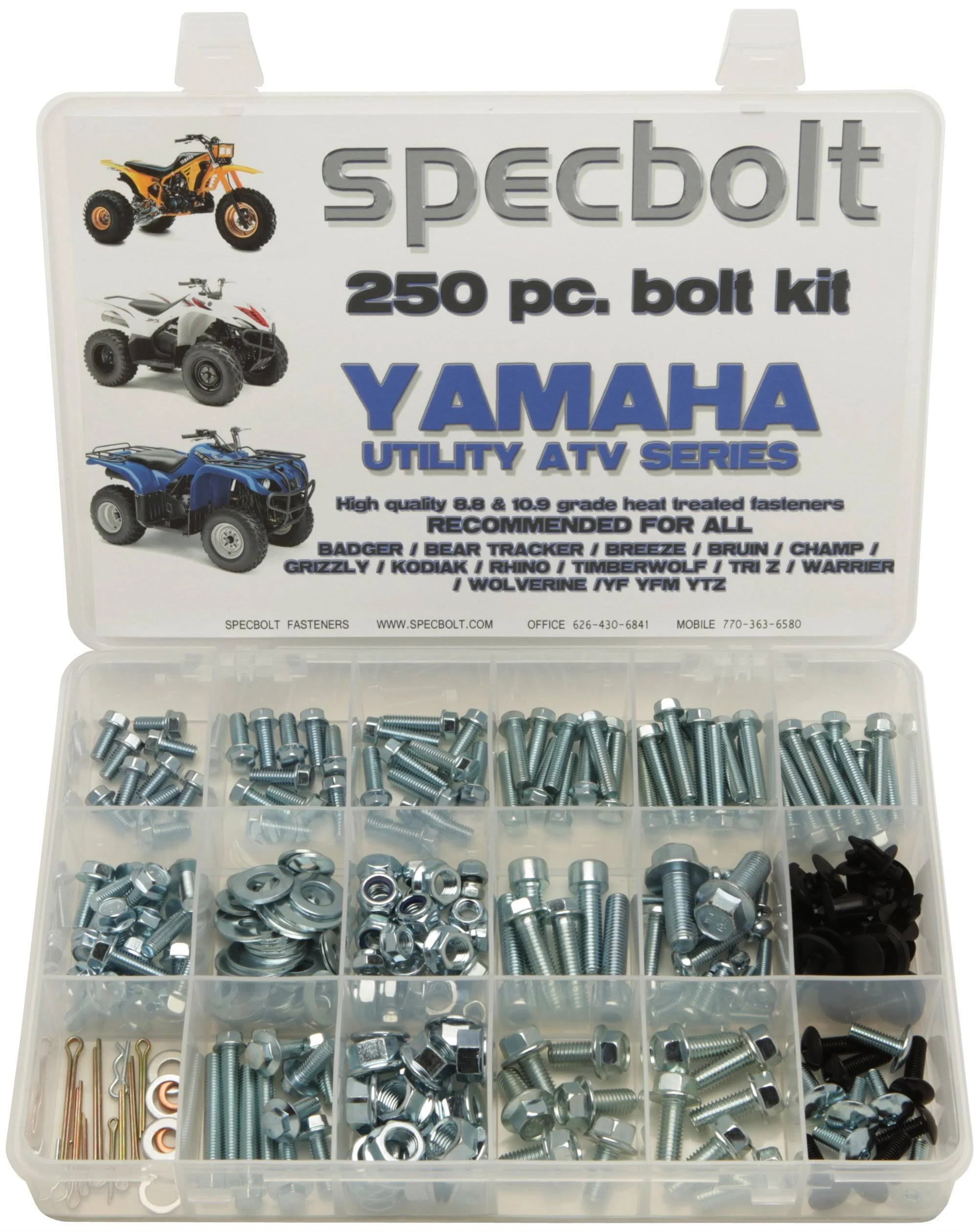 Yamaha Blaster 2-Stroke ATV Series 250pc Steel Bolt Kit Bolts Screws Washers