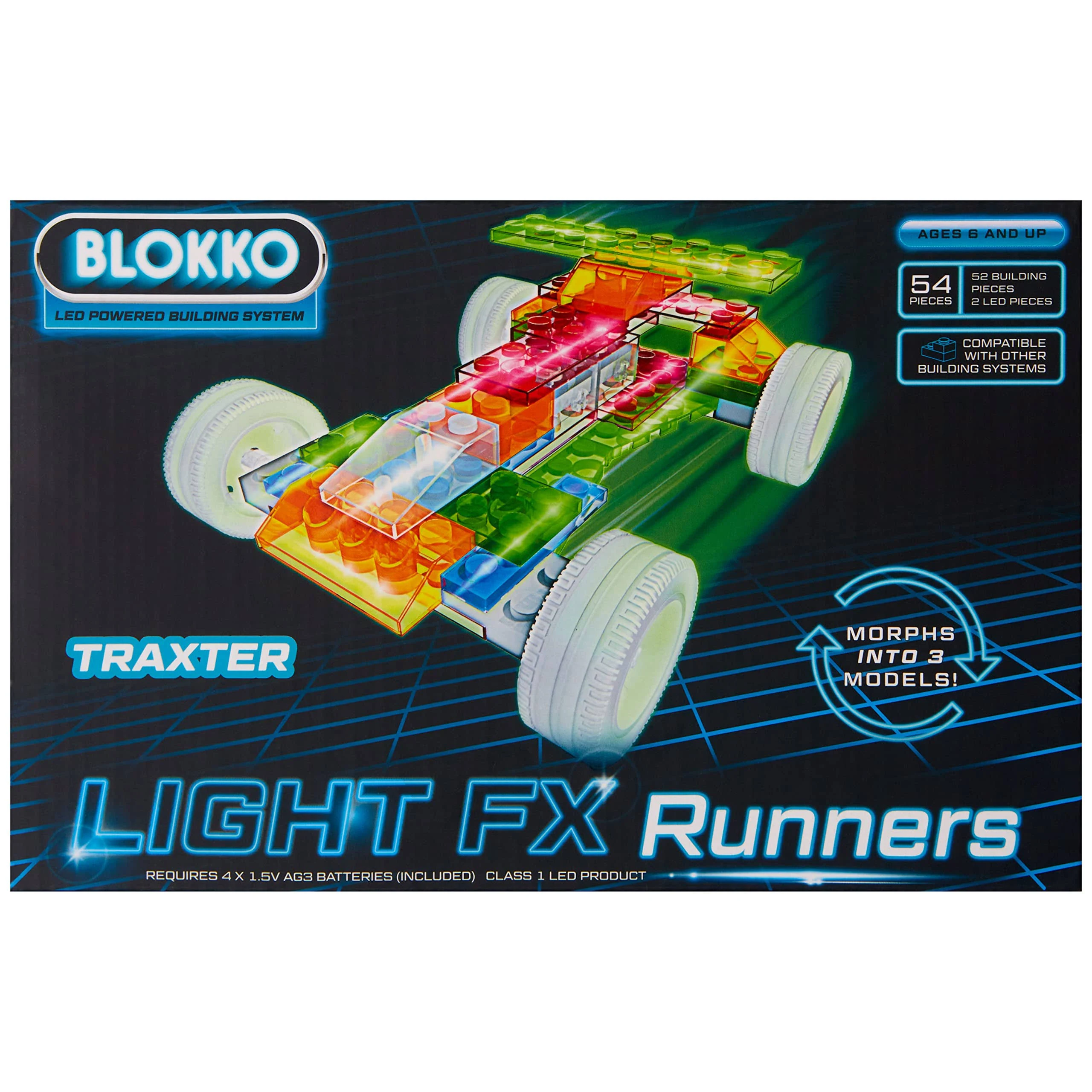 3 in 1 Light Up Race Cars