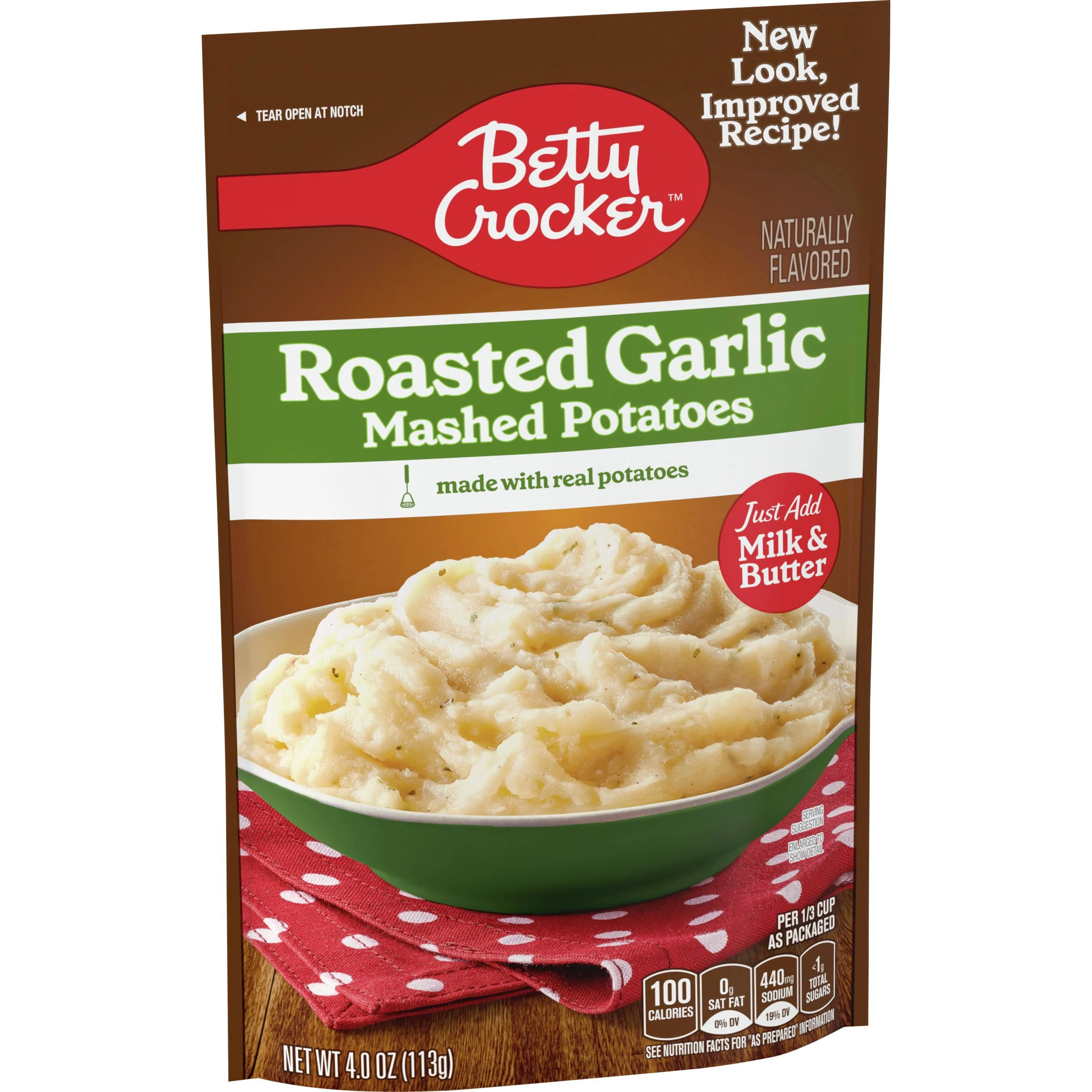 Betty Crocker Savory Roasted Garlic Potatoes, 4.7 oz