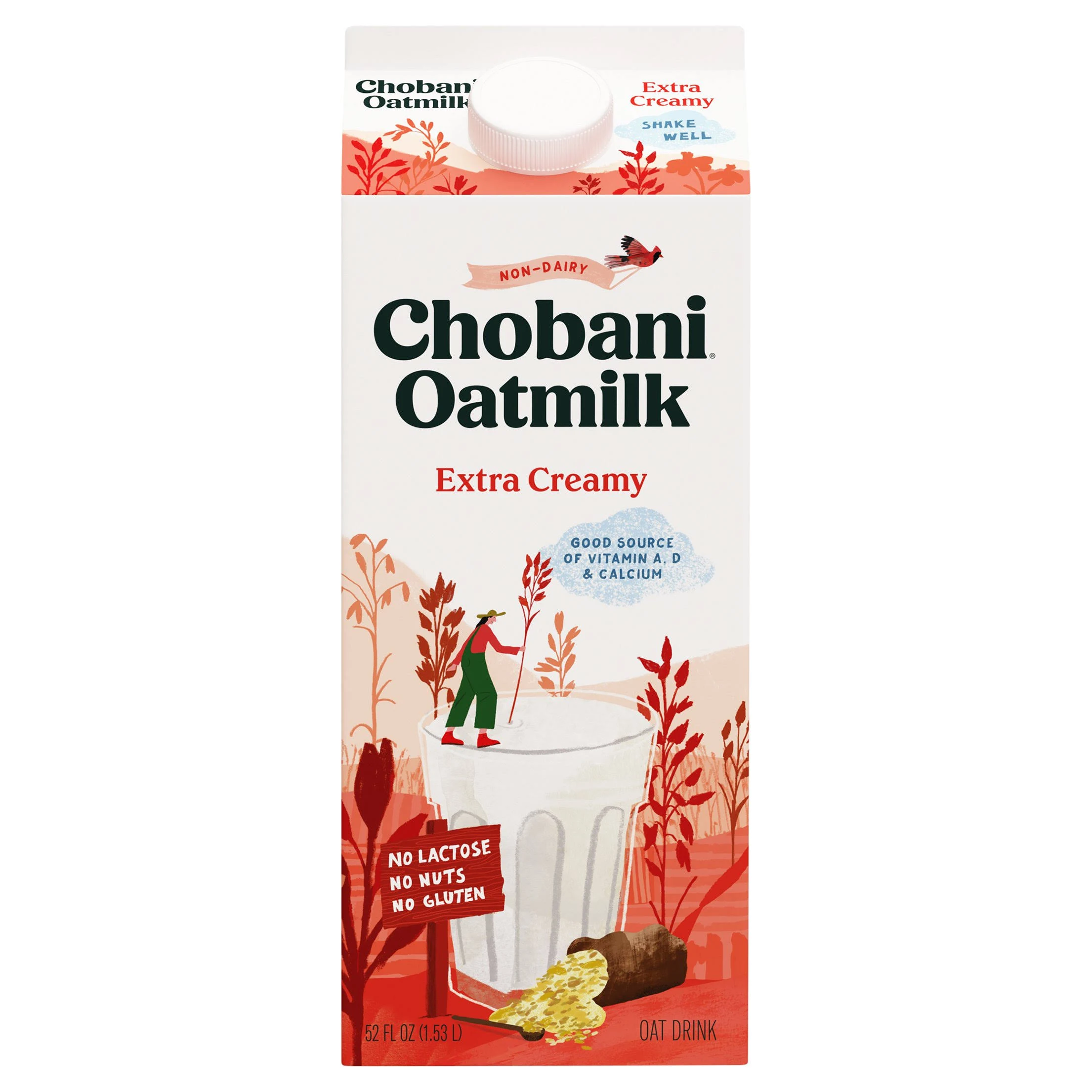 Chobani Oatmilk, Extra Creamy - 52 fl oz