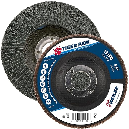 Abrasive Flap Disc, Medium, 4-1/2 in.