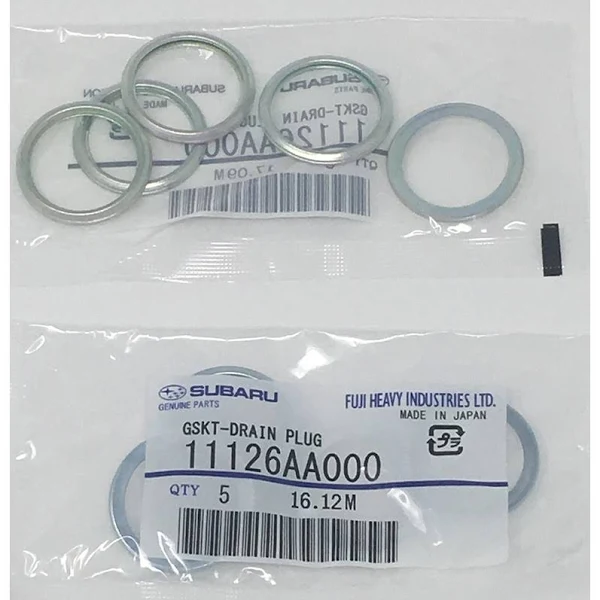 SUBARU GENUINE OEM 1985-2018 Subaru Oil Drain Plug Crush Washer Gasket SET OF 10 NEW 11126AA000