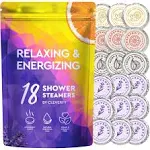 Cleverfy Shower Steamers Aromatherapy - 18 Pack of Lavender and Citrus Shower Bombs with Essential Oils. Personal Care and Relaxation Birthday Gifts for Women and Men.