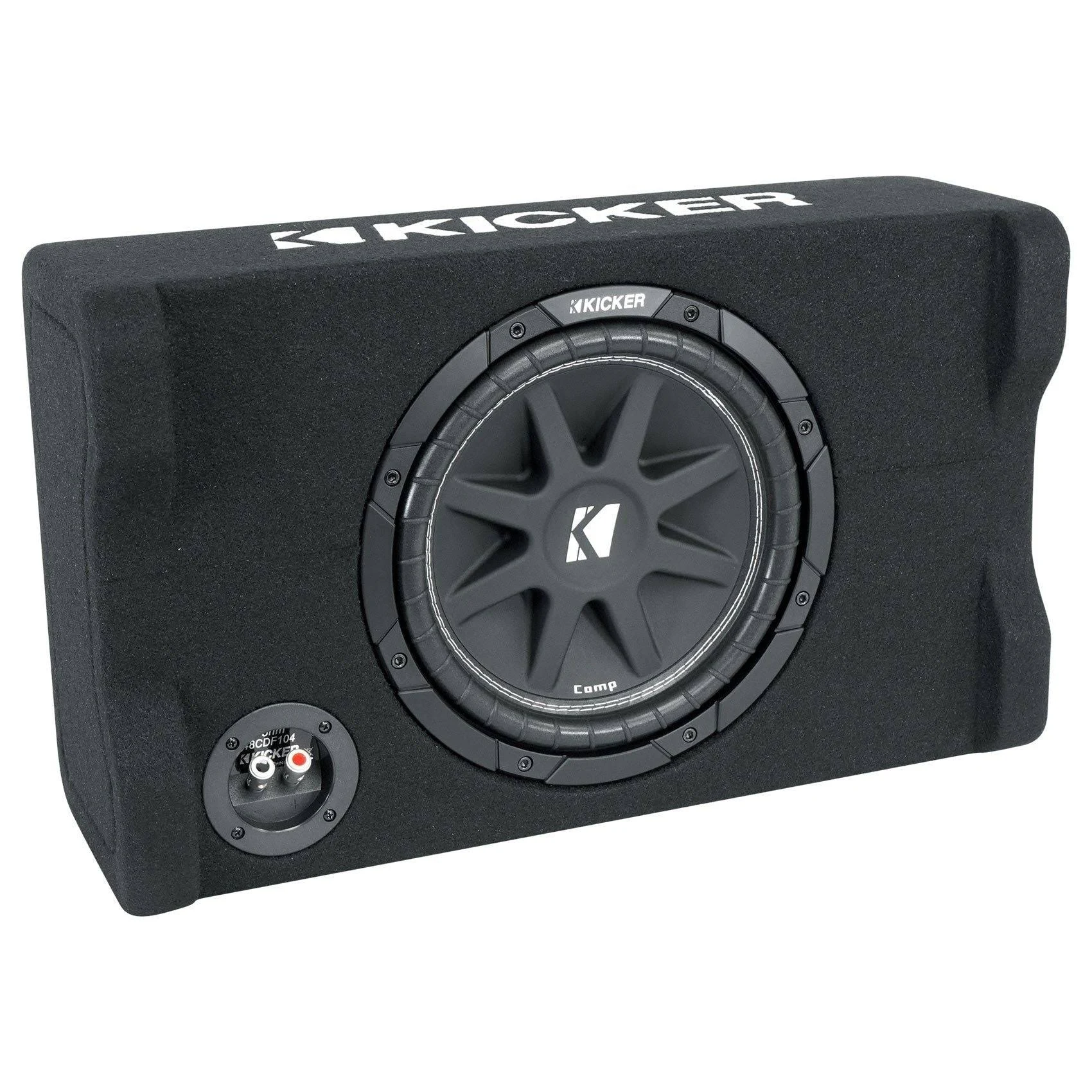 Kicker 48CDF104 Comp 10" Subwoofer in Down Firing Enclosure, 4-Ohm