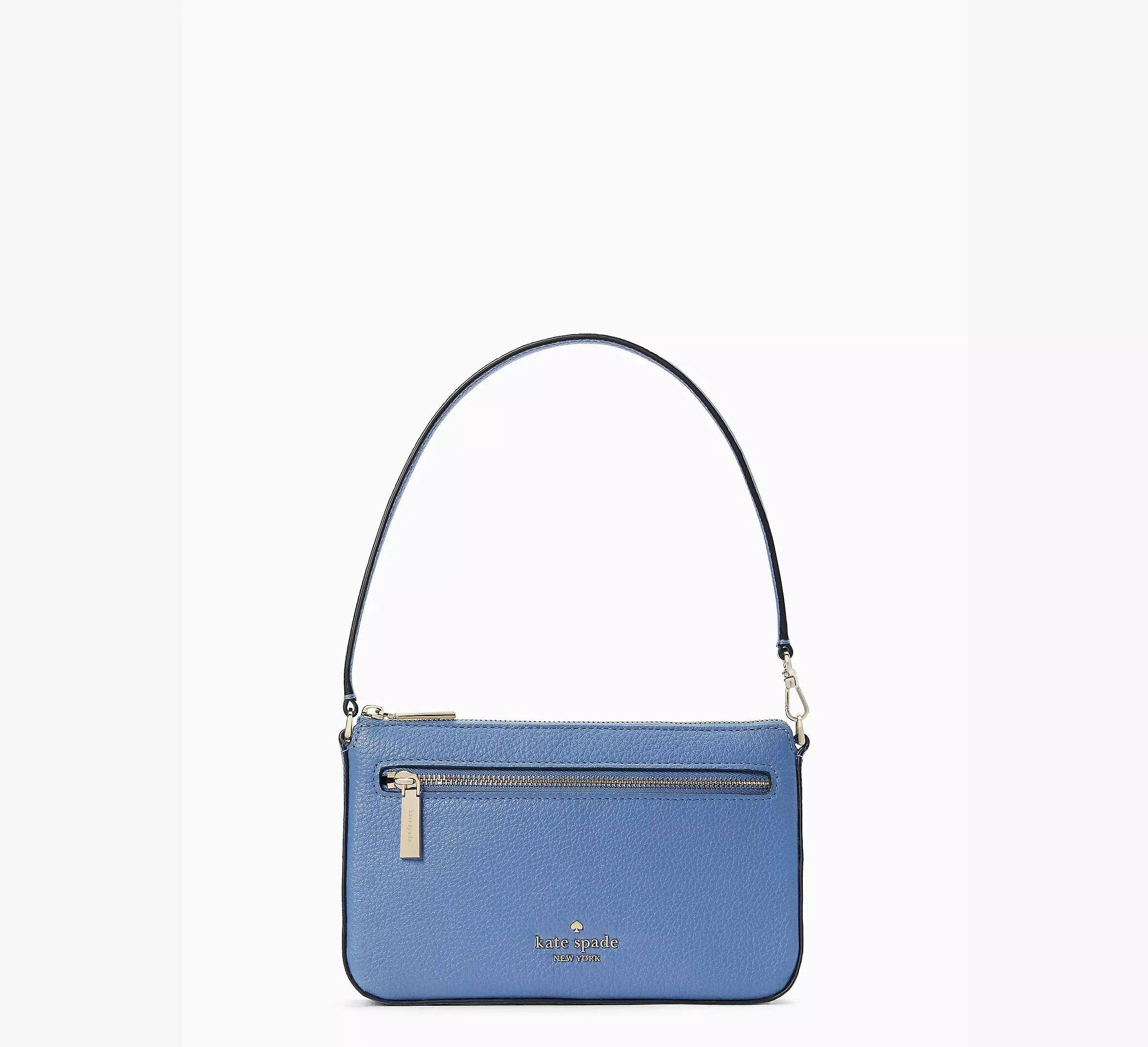 Kate Spade Bags | Kate Spade Leila Convertible Leather Wallet Wristlet | Color: Blue/Gold | Size: Os | Designpalace's Closet