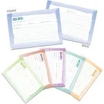 60Pcs 4x6 Double Sided Colored Recipe Index Cards-Cooking &amp; Kitchen Organization