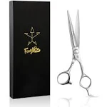 High-end Professional Extremely Very Sharp Barber Hair Cutting Scissors Hairdresser Shears For Hair 5 Inch Haircut Scissor Made Of Stainless Steel Alloy For Hairdressing Salon and Home Use