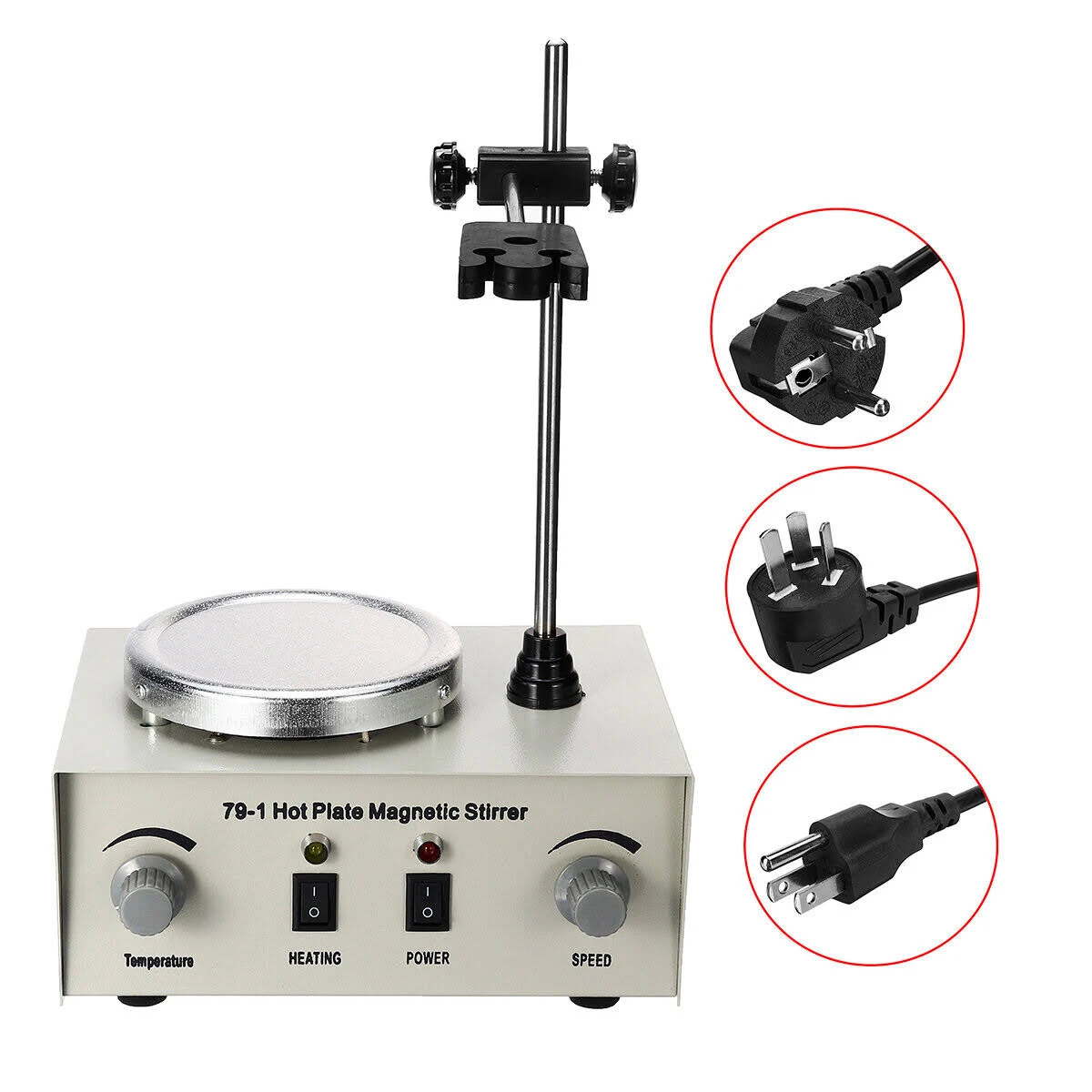 YaeCCC 1000ml Magnetic Stirrer Hot Plate Magnetic Mixer Stir Plate Lab