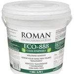 ROMAN’s ECO-888 Clear, Strippable, Wallpaper Adhesive, Easy Installation Glue/Paste, Clear, Zero VOC, Home Improvement (1 Gallon - 330 sq. ft.)