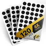 Magnetic Dots - Self Adhesive Magnet Dots (0.8" x 0.8") - Peel & Stick Magnetic Circles - Flexible Sticky Magnets - Sheets is Alternative to Magnetic Squares, Stickers, Strip and Tape (120 Pcs)