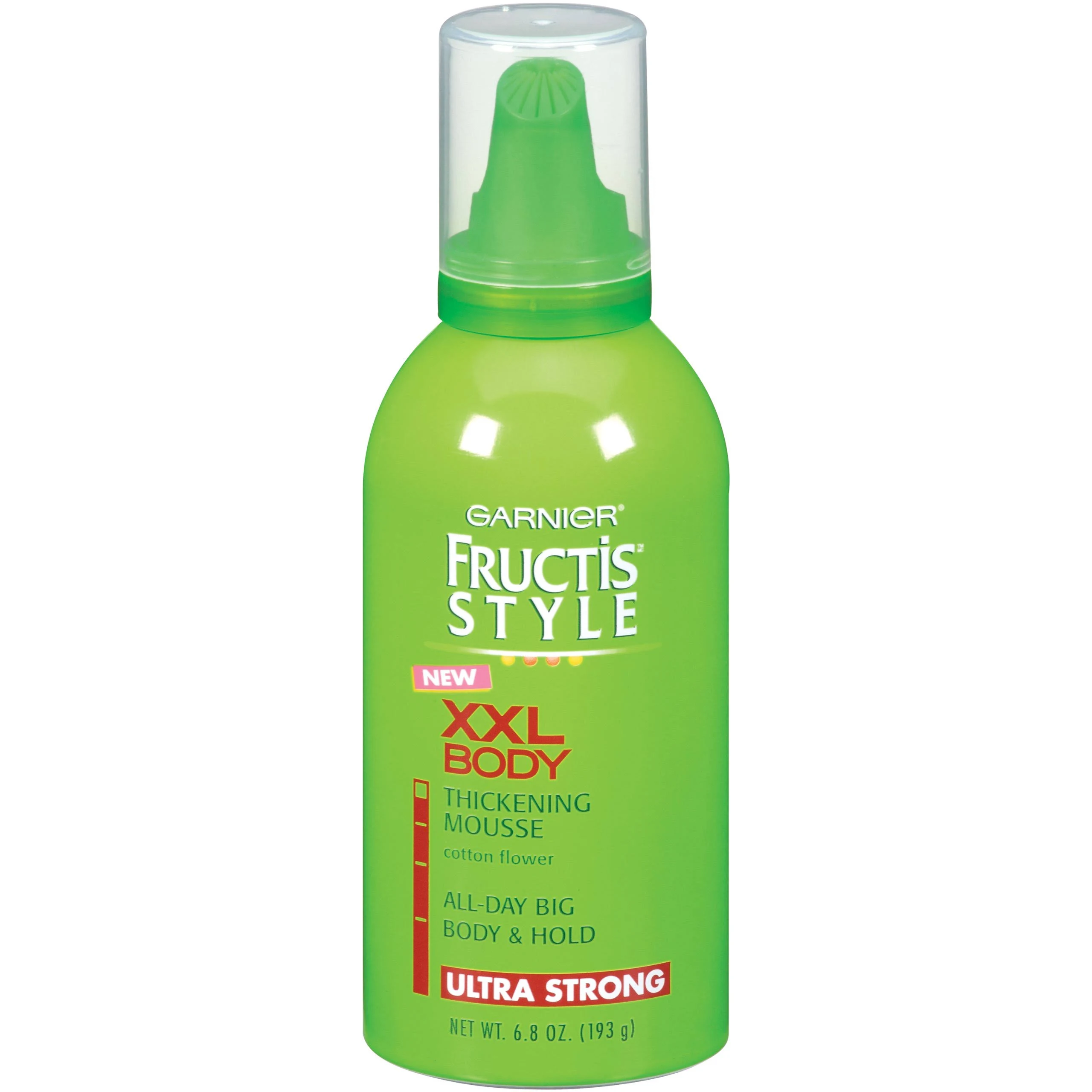 Fructis Thickening Mousse, XXL Body, Ultra Strong, Cotton Flower - 6.8 oz