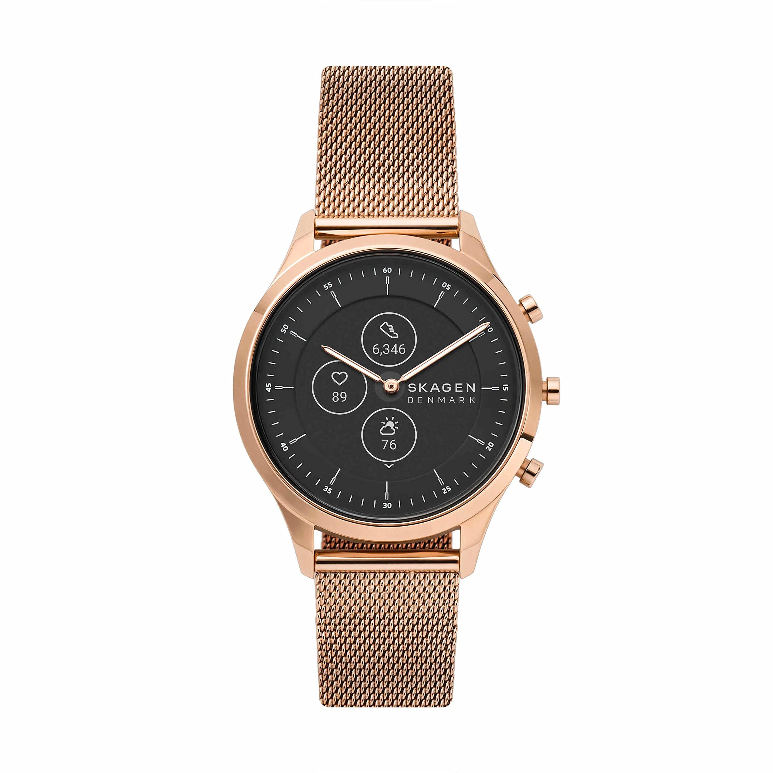 Skagen Women's Hybrid Smartwatch HR - Jorn 38mm Steel Mesh - Rose Gold